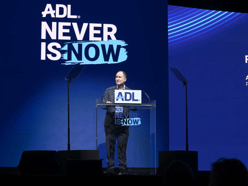 President and CEO of Hillel International Adam Lehman speaks onstage during the ADL Never Is Now Summit at The Jacob K. Javits Convention Center on March 17, 2026, in New York City.