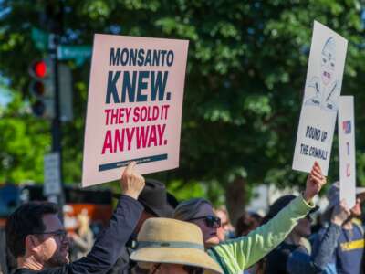 "The People vs the Poison" protesters gather at the US Supreme Court on April 27, 2026, in Washington, D.C.