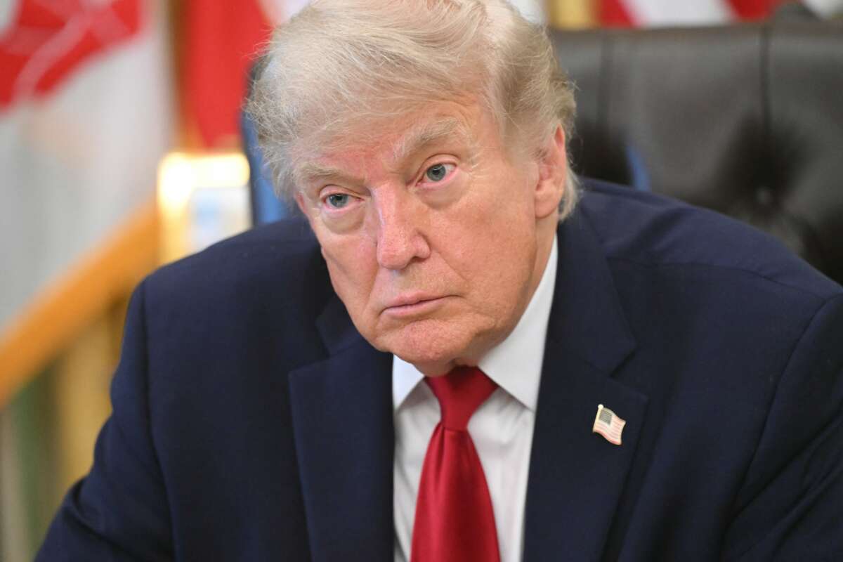President Donald Trump speaks after signing a presidential memo on pollution control in vehicles at the Oval Office of the White House in Washington, D.C., on June 29, 2026.