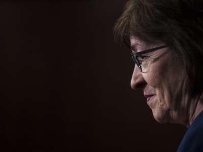 Maine Sen. Susan Collins during a press conference on January 22, 2018, in Washington, D.C.