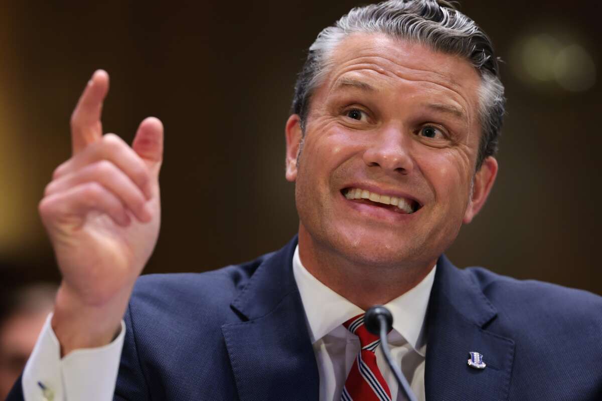 Secretary of Defense Pete Hegseth testifies during a Senate Appropriations Committee hearing in the Dirksen Senate Office Building on Capitol Hill on July 21, 2026 in Washington, D,C.