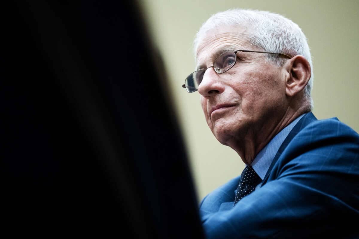 Anthony Fauci, former director of the National Institute of Allergy and Infectious Diseases, testifies during a House Oversight and Accountability Subcommittee on Coronavirus Pandemic hearing in the Rayburn House Office Building, on June 3, 2024.