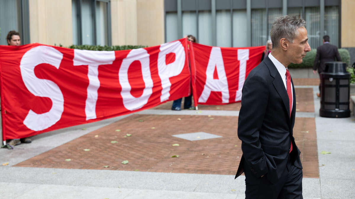 OpenAI's attorney William Savitt walks to a press conference outside the courthouse at the Ronald V. Dellums Federal Building on May 5, 2026, in Oakland, California.
