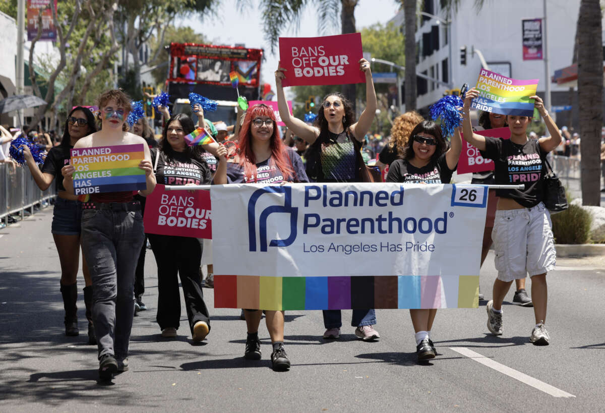 Planned Parenthood attends the 2026 WeHo Pride Parade on June 7, 2026, in West Hollywood, California.