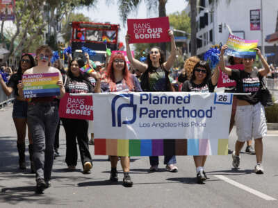 Planned Parenthood attends the 2026 WeHo Pride Parade on June 7, 2026, in West Hollywood, California.