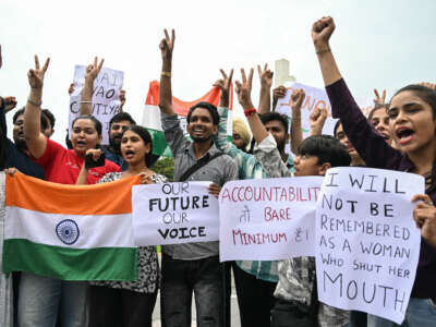 Students celebrate the resignation of India's Education Minister Dharmendra Pradhan, in Amritsar, India, on July 25, 2026, amid an ongoing protest by the Cockroach Janta Party (CJP) at New Delhi's jantar Mantar over alleged NEET examination irregularities. India's Education Minister Dharmendra Pradhan resigned on Saturday after mass youth-led protests demanded his ouster in anger over a string of irregularities in potentially life-changing exams.