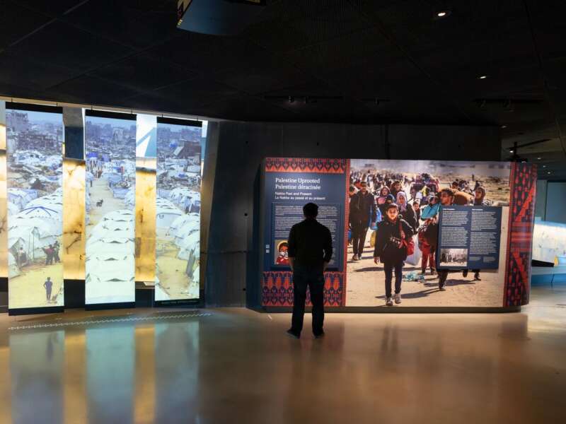 The exhibit, called Palestine Uprooted: Nakba Past and Present, will run until 2028.