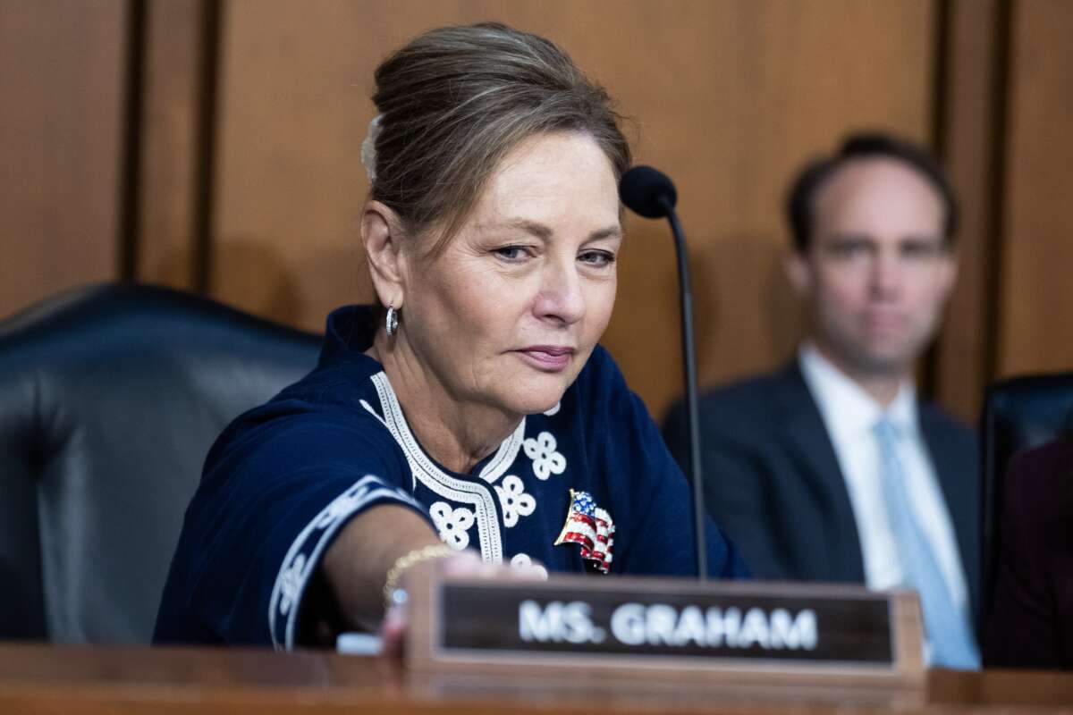 Sen. Darline Graham (R-South Carolina) arrives for a Senate Judiciary Committee markup on Thursday, July 23, 2026.