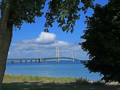 Strait of Mackinac Bridge in northern Michigan.