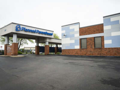 The Planned Parenthood Fairview Heights Health Center, a clinic a few miles from the Missouri border in Fairview Heights, Illinois, on May 6, 2022.