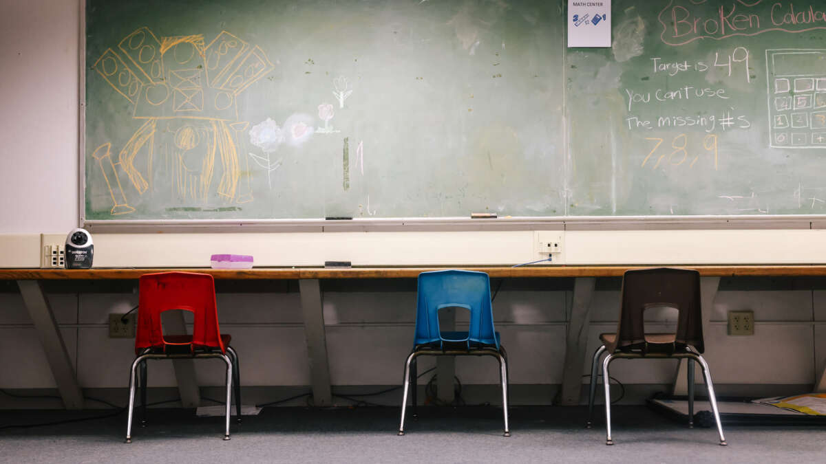 A classroom is seen at Wilson Elementary School in Lynwood on Monday, July 1, 2024, in Los Angeles, California.