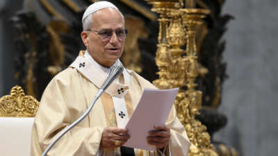 Pope Leo XIV ordains a group of 10 priests at Mass in St. Peter's Basilica as the Church celebrated the World Day of Prayer for Vocations on April 26, 2026 in Vatican City, Vatican. As he prayed the Regina Caeli in St. Peter’s Square on Sunday, Pope Leo XIV called for the responsible use of nuclear energy. His appeal came on the 40th anniversary of the Chernobyl nuclear disaster, which he said “marked the conscience of humanity.”