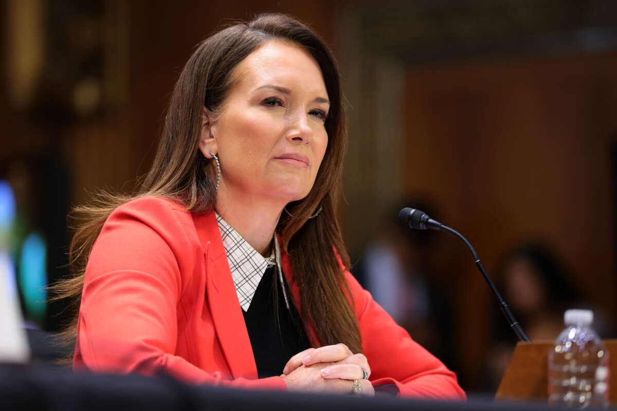 U.S. Secretary of Agriculture Brooke Rollins testifies during a Senate Appropriations Committee hearing in the Dirksen Senate Office Building on Capitol Hill on July 21, 2026, in Washington, D.C.