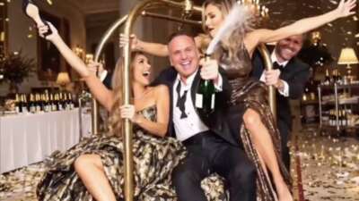 The video appears to be based off of the White House's lavish state dinner for Chinese President Xi Jinping.