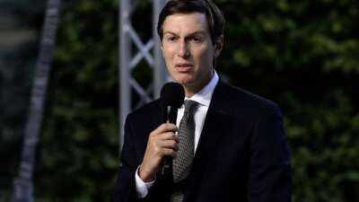 Jared Kushner speaks during a joint press conference with Ukrainian President Volodymyr Zelensky and U.S. President's Special Envoy Steve Witkoff in Kyiv, Ukraine, on September 6, 2026.