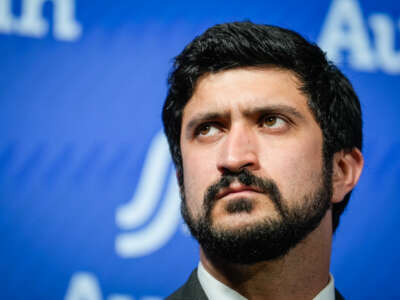 U.S. Rep. Greg Casar speaks during a press conference at Austin City Hall after a federal immigration agent shot and wounded a man in North Austin, Texas, on September 20, 2026.