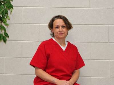 This photo of Lisa Jo Chamberlin was taken at Central Mississippi Correctional Facility by her spiritual advisor, in February 2021.
