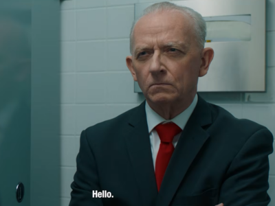 Screenshot from the “Republicans In Your Bathroom” ad