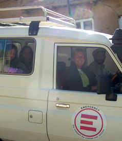 Emergency workers in Afghanistan