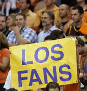 Phoenix Suns fans show solidarity with Latino community.