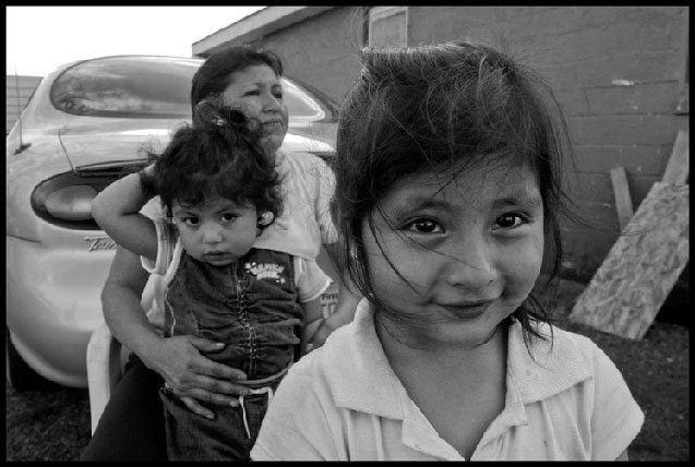 Carolina and her sister stay at the house of Everildo Lopez, an injured Smithfield worker.