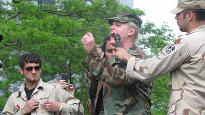 Veterans demonstrate against war in Chicago, May 21, 2012.