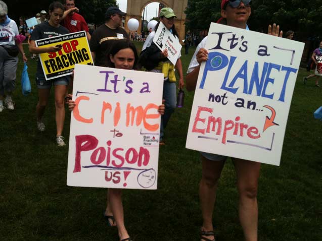 Ohio fracking protest