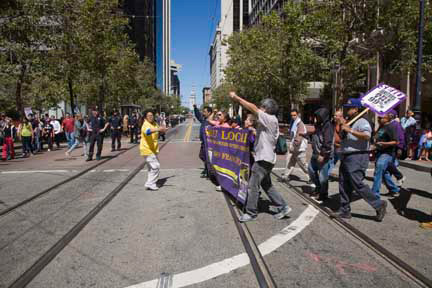 Protesters.