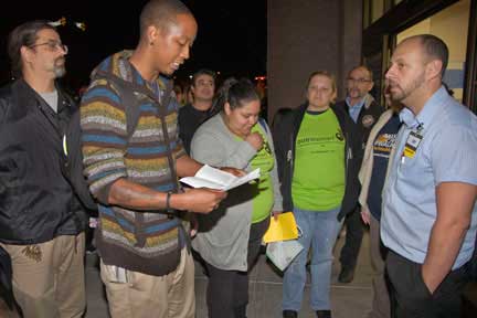 Striking Walmart workers