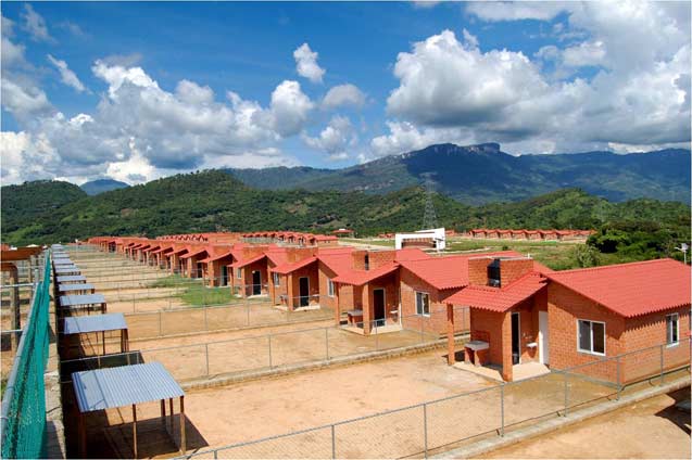 One section of the SRC. Every front and back yard will contain an orange tree, the fruits of which will supposedly benefit the community through their export. Note the irony of clear cutting this area in order to generate carbon credits through reforestation in another area. (Photo: Jennifer Coute-Marotta)