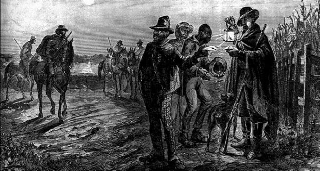 Slave Patrols, the militias of the Second Amendment. (Image: <a href=