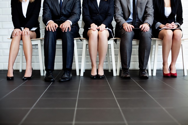 Stressed people waiting for job interview. (Photo: <a href=