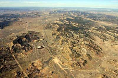 United Nuclear's uranium mine and mill within the Navajo Nation in Church Rock, New Mexico.