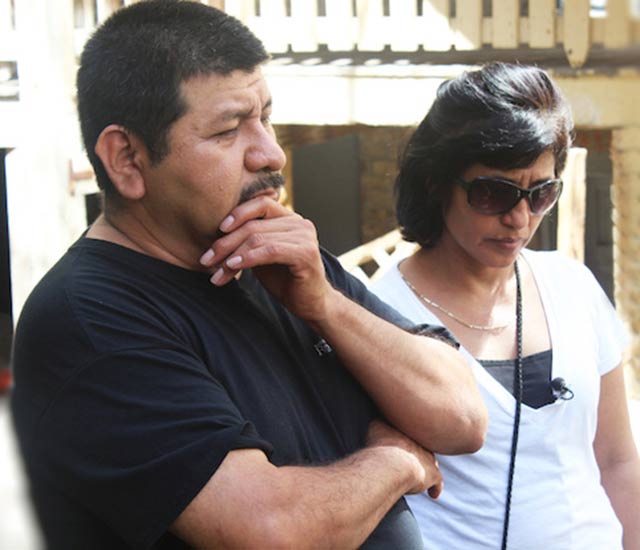Pedro Rios, Sr. and Laura Rios in the aftermath of their son's death. (Courtesy of Benjamin Woodard, DNAInfo.com Chicago)