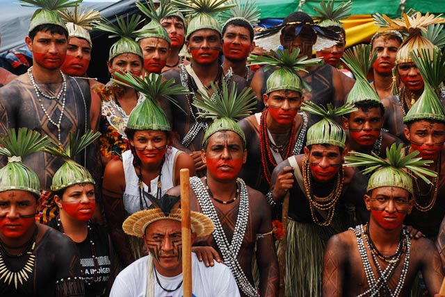 The indigenous Xucuru people from the state of Pernambuco are from one of the best-organized groups in Brazil. They say that their fight is for all the people of Brazil. (Photo: Santiago Navarro F.)