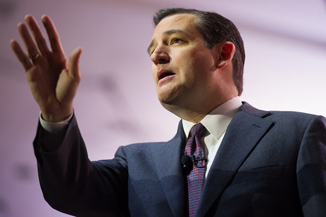 Senator Ted Cruz speaks at the Conservative Political Action Conference. During a symbolic filibuster against the Affordable Care Act in 2013, Cruz compared the act to the titular meal in Dr. Suess's Green Eggs and Ham - while completely misunderstanding the moral of the book.