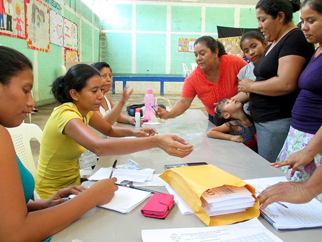 More than 98 percent of participating registered voters in San Juan Tecuaco voted against mining in the May 17 referendum. (Photo: Sandra Cuffe)