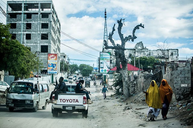 Mogadishu's Bakaara Market or what’s left of it. (Photo: Jan Wellmann)