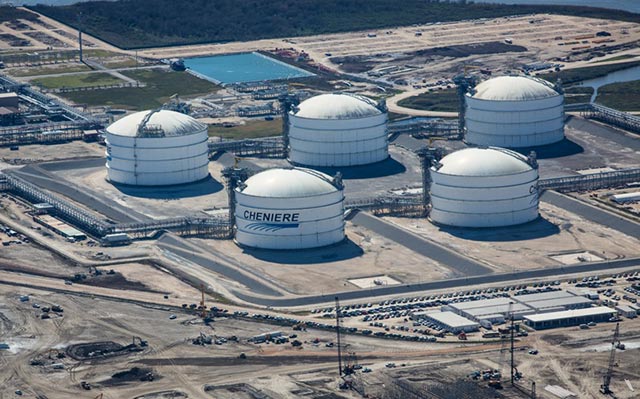 Cheniere Energy Inc. Sabine Pass LNG facility.