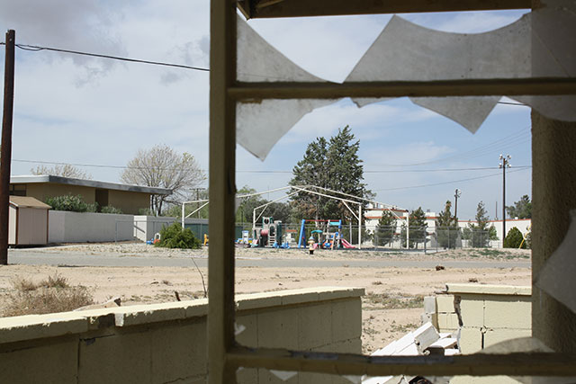 Base housing at the former George Air Force Base, in California, where dangerous chlorinated pesticides were used heavily for decades. (Credit: Dan Ross)