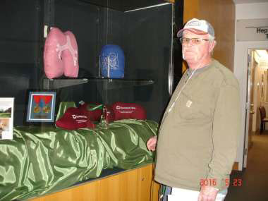 Heavy equipment operator Craig Wilkinson at the Cleveland Clinic, in Buffalo, NY, where he undergoes treatment for chronic obstructive pulmonary disease. Doctors say Wilkinson needs a double lung transplant to survive. (Photo courtesy of Craig Wilkinson)