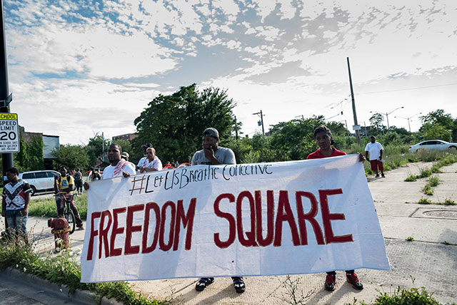 Protesters in Chicago said they were creating a 