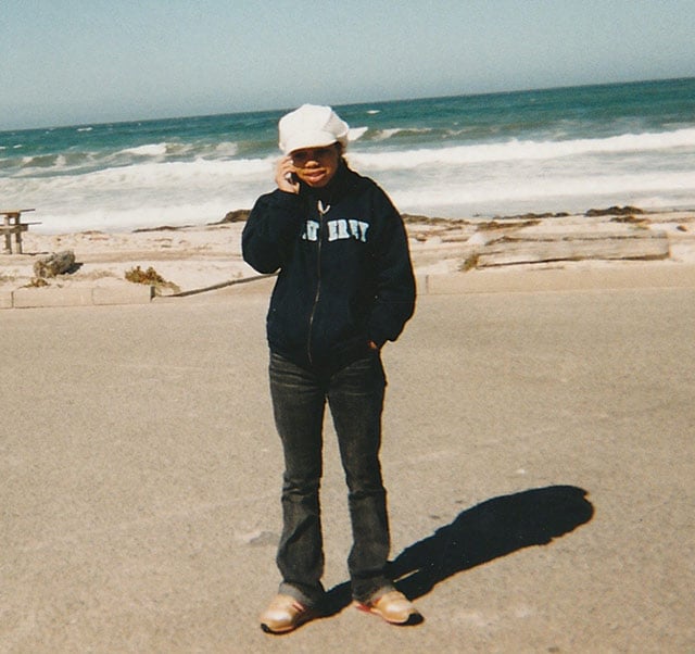 Shaylene Graves, 17, walks on Monterey Beach during a family vacation. (Photo: Sheri Graves)