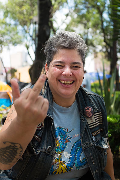 Punk musician and deejay Ali Gua Gua has traveled in the United States on tour, and understands that, for a lot of people, the economy sucks — and that's why they gravitate to Trump. (Photo: Bert Johnson)