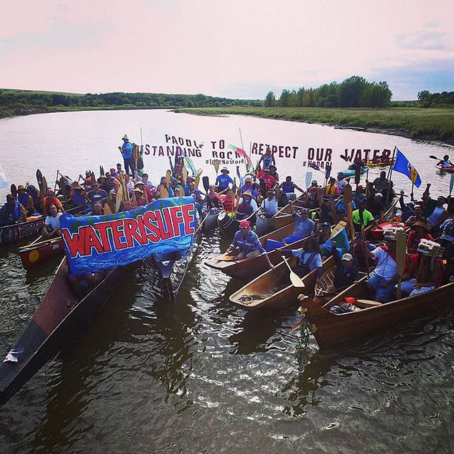 There's been an outcry of national tribal support for the Sioux protest of the Dakota Access pipeline. 