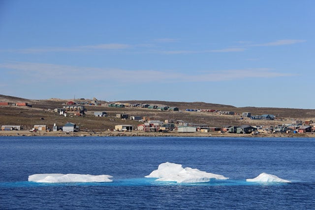 In the hamlet of 1,100 people nestled below the mountains in Clyde River,  residents have been fighting seismic blasting in their hunting grounds of Baffin Bay. (Photo: Chris Williams)