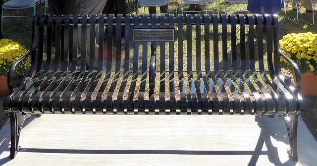 Alongside the large monetary settlement won by the family of police violence victim Eugene Ellison, the City of Little Rock has dedicated this public bench to Ellison. 