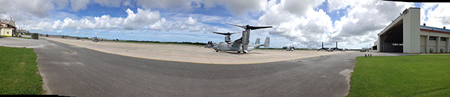 The US military introduced two squadrons of hybrid tiltrotor MV-22 Osprey to Okinawa in 2012 but the aircraft is opposed by many due to concerns about noise and safety. An Osprey crashed in northern Okinawa on December 13, 2016. (Photo: Jon Letman)