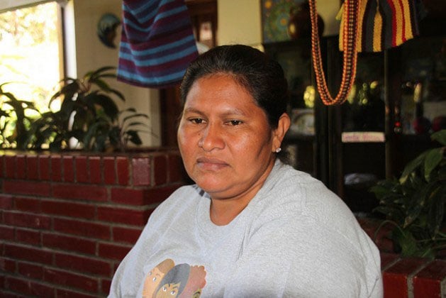 Francisca Ramírez, the head of the peasant movement that is leading the fight against the construction of an inter-oceanic canal in Nicaragua, which has made her a victim of harassment by the administration of Daniel Ortega. (Credit: Luis Martínez / IPS)