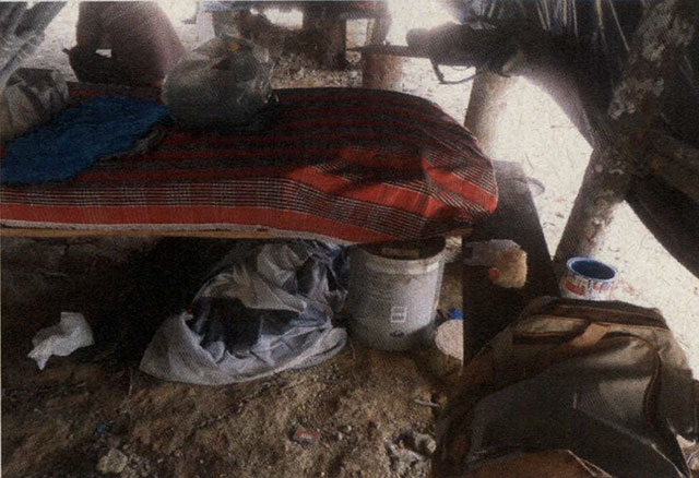 A bed at a logging camp. (Photo: Lunaé Parracho)